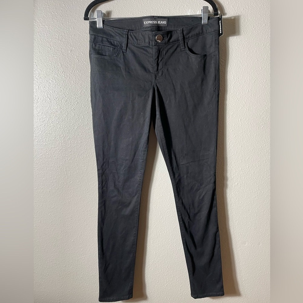 Express leggings stella low rise black womens size 8